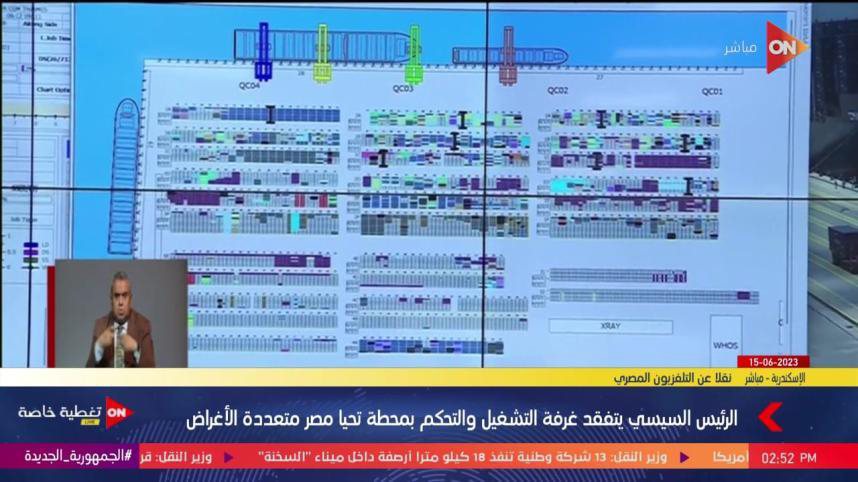 Completed control room video wall at Tahya Misr terminal